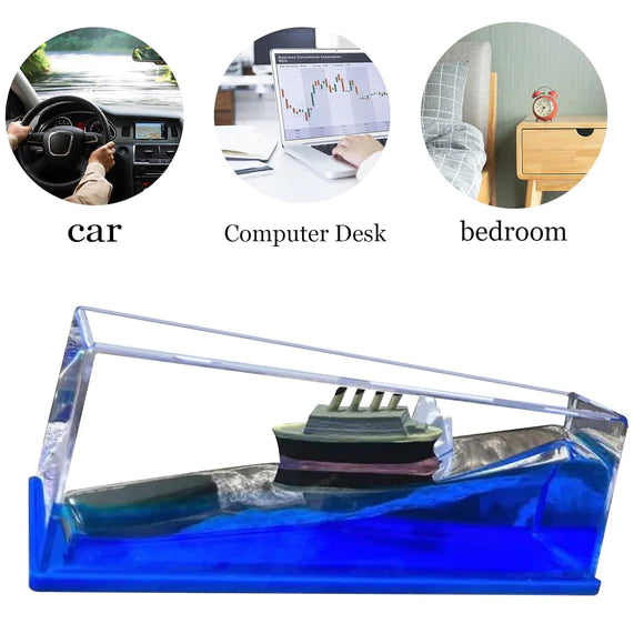 Creative Floating ship Decoration-For Car/Home/Office