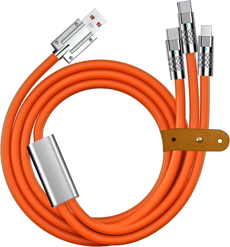 3 in 1 Charging Cable for Micro USB, IOS & Type C devices