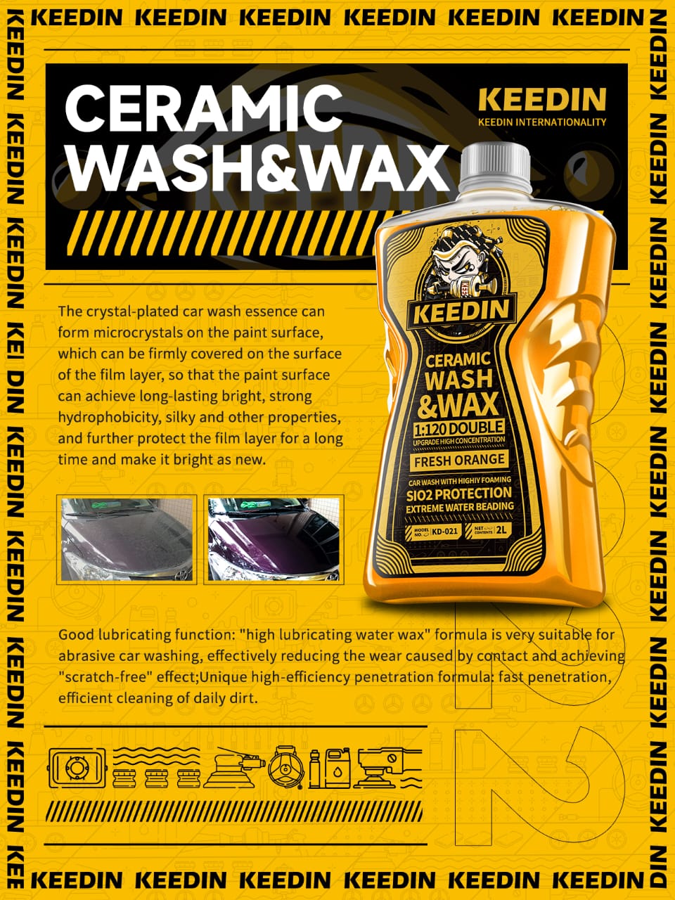 KEEDIN CERAMIC WASH & WAX(2000ML)