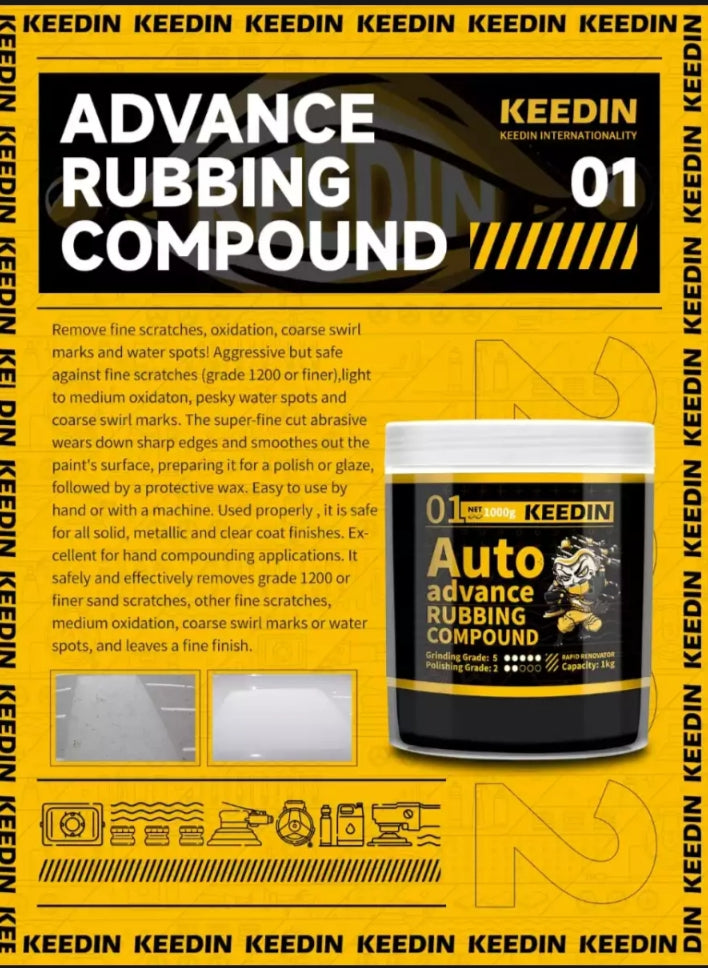 KEEDIN AUTO ADVANCE RUBBING COMPOUND (MADE IN TAIWAN)