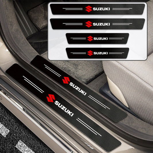 Textured Car Door Sill Protector 4pcs set