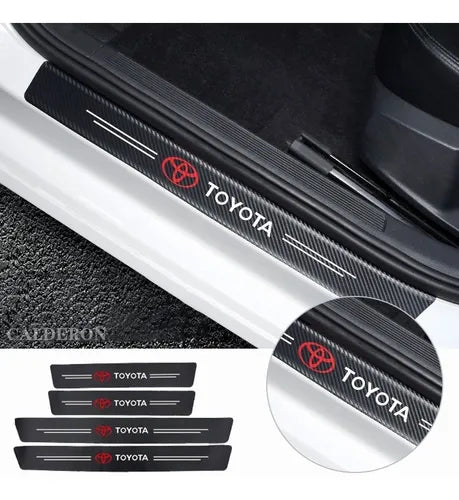 Textured Car Door Sill Protector 4pcs set