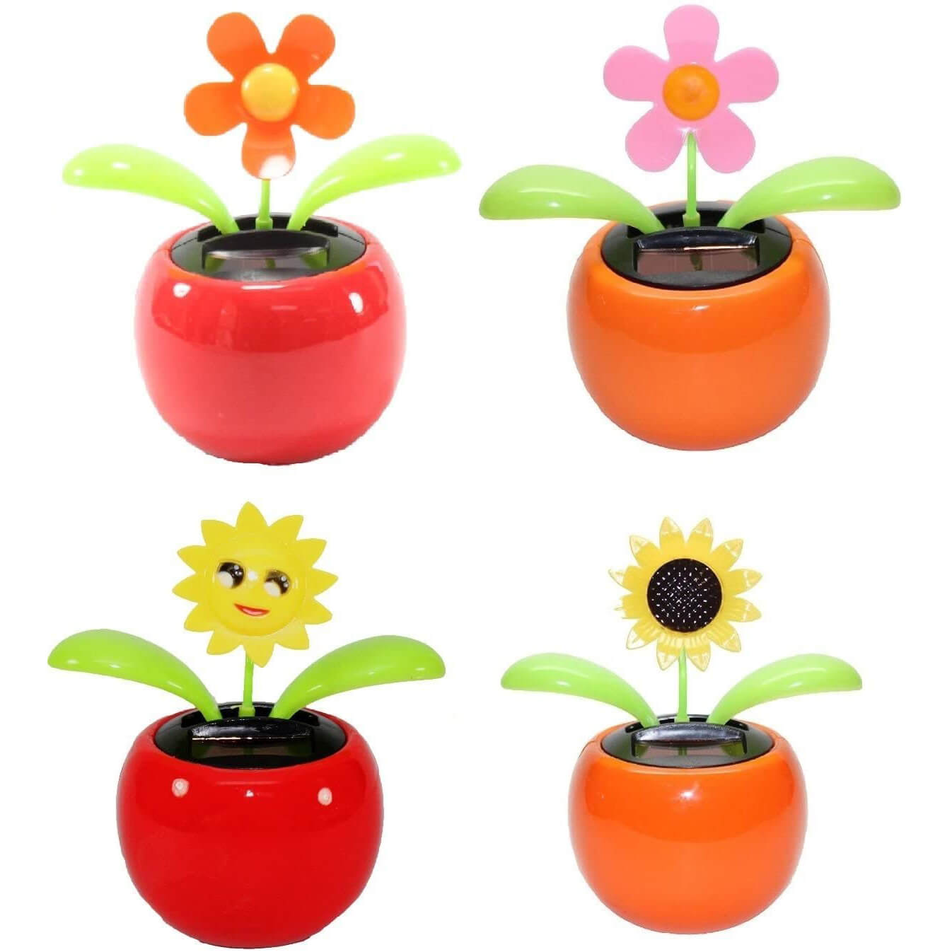 Solar Dancing Flower Flip Flap for Car/Home Decore