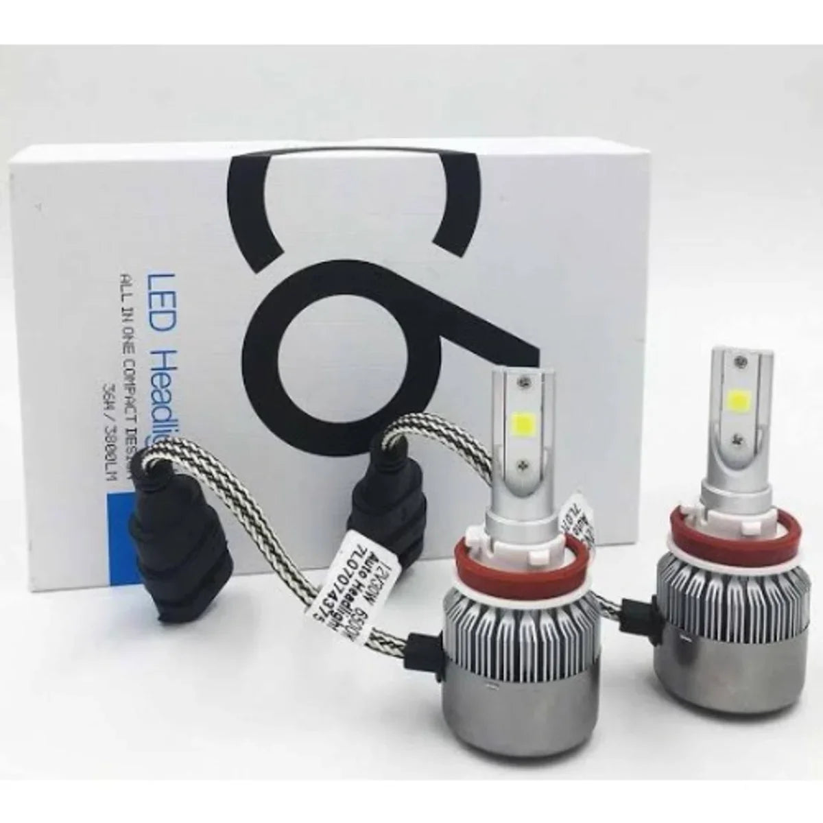 C6 Headlight LED Bulbs with Exhaust Fan (Car/Bike)
