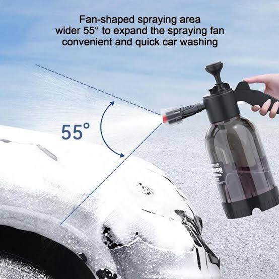 Multipurpose Pressure Water Spray Bottle in Black (2L)
