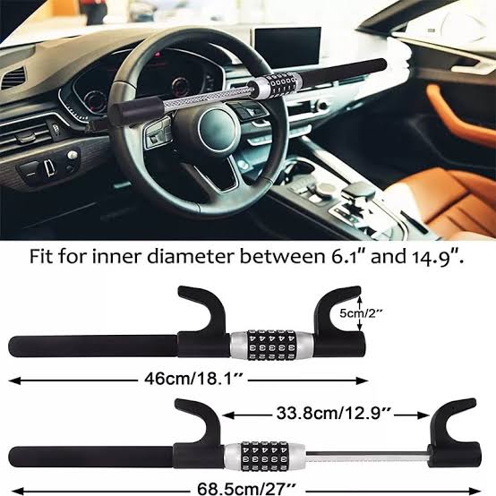 Steering Wheel Lock Anti Theft Password Lock