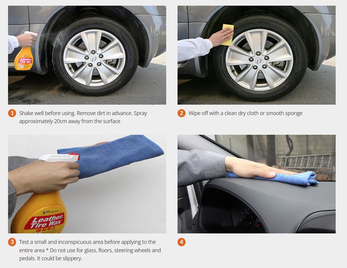 KANGROO LEATHER & TIRE WAX (Made in Korea)