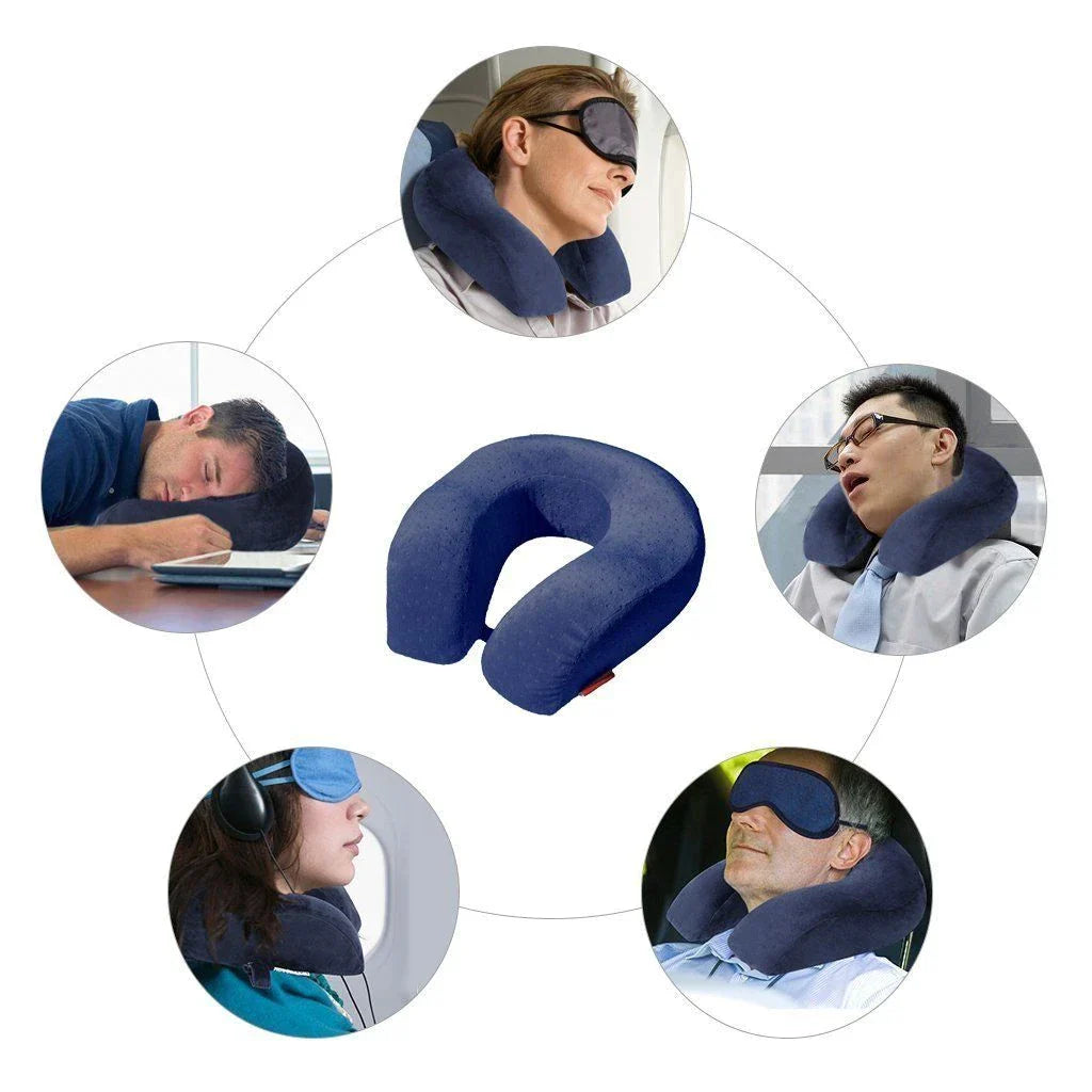 Hump U-shaped Neck Pillow Home Office Convenient Travel Nap