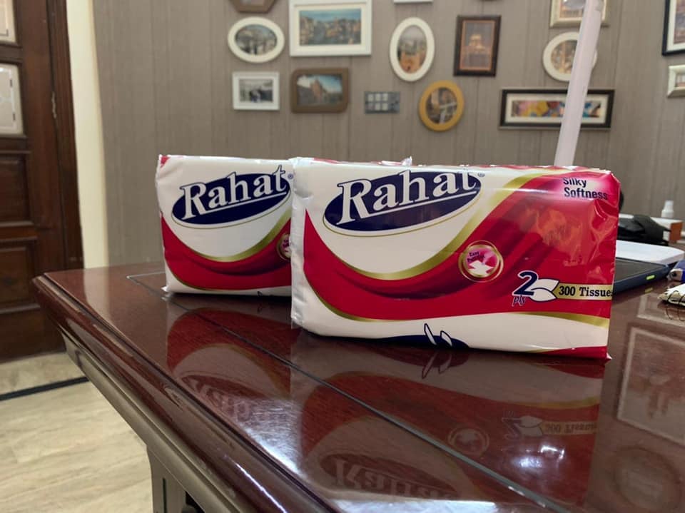 RAHAT 2 Ply 300 Tissues Silky Soft Napkins