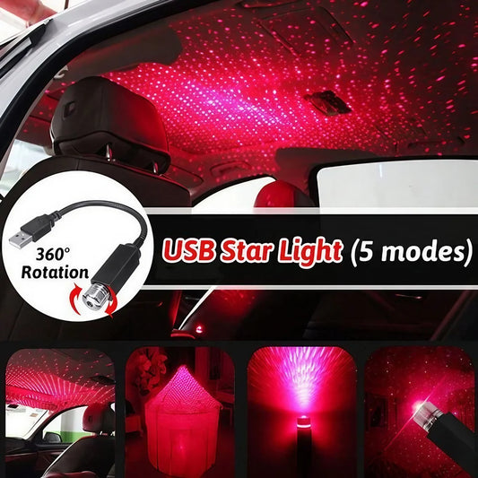 Car Roof Star Atmosphere Light, Romantic LED Star Night Light
