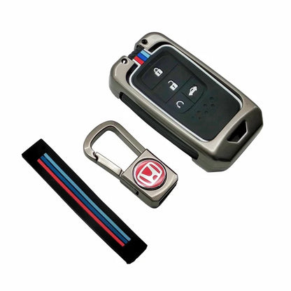 Honda Civic Metal Key Shell Case Cover With 4 Button 2016 - 2021