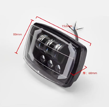 Premium Black Aluminum Headlight for Vehicles