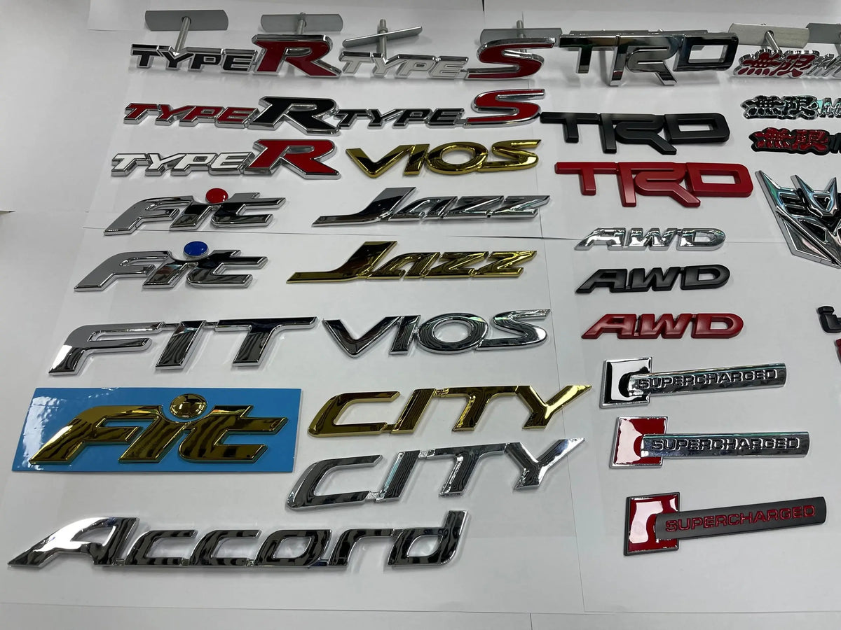 Custom 3D Metal ABS Plastic Chrome Logo / Letter
