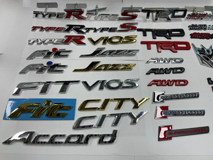 Custom 3D Metal ABS Plastic Chrome Logo / Letter