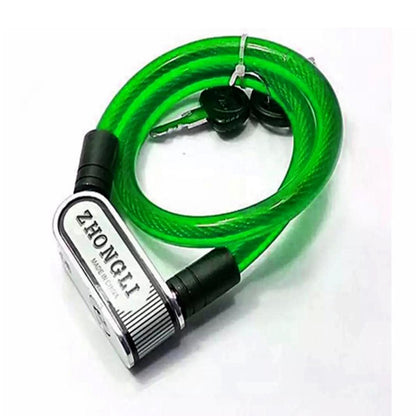ZHONGLI Heavy Duty Wire lock for Bikes and bicycles