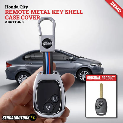 Honda City Remote Metal Key Shell Case Cover 2008 - 2020