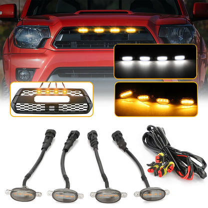 Universal GMC light for front grill-Golden / White