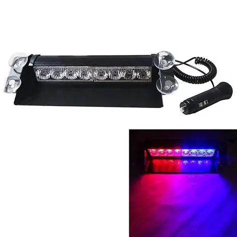 LED Police Flash Dashboard Light-8 & 12 Lenz