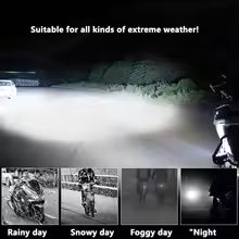 LED Waterproof Spotlight Dual Color Fog Lamps for Bike/Car/Trucks/Auto