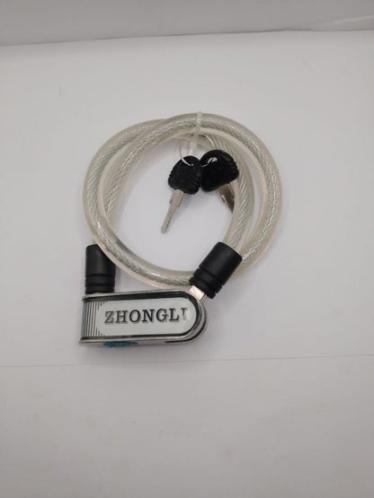 ZHONGLI Heavy Duty Wire lock for Bikes and bicycles