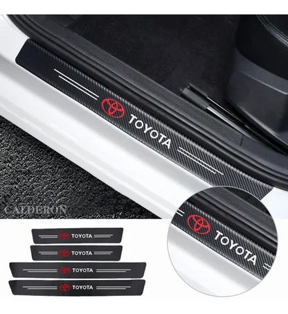 Textured Car Door Sill Protector 4pcs set