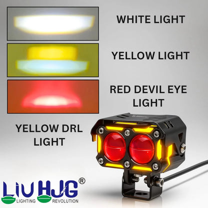 Universal HJG 2 Lens Waymaker Pro 60W Foglight White/Yellow Spot