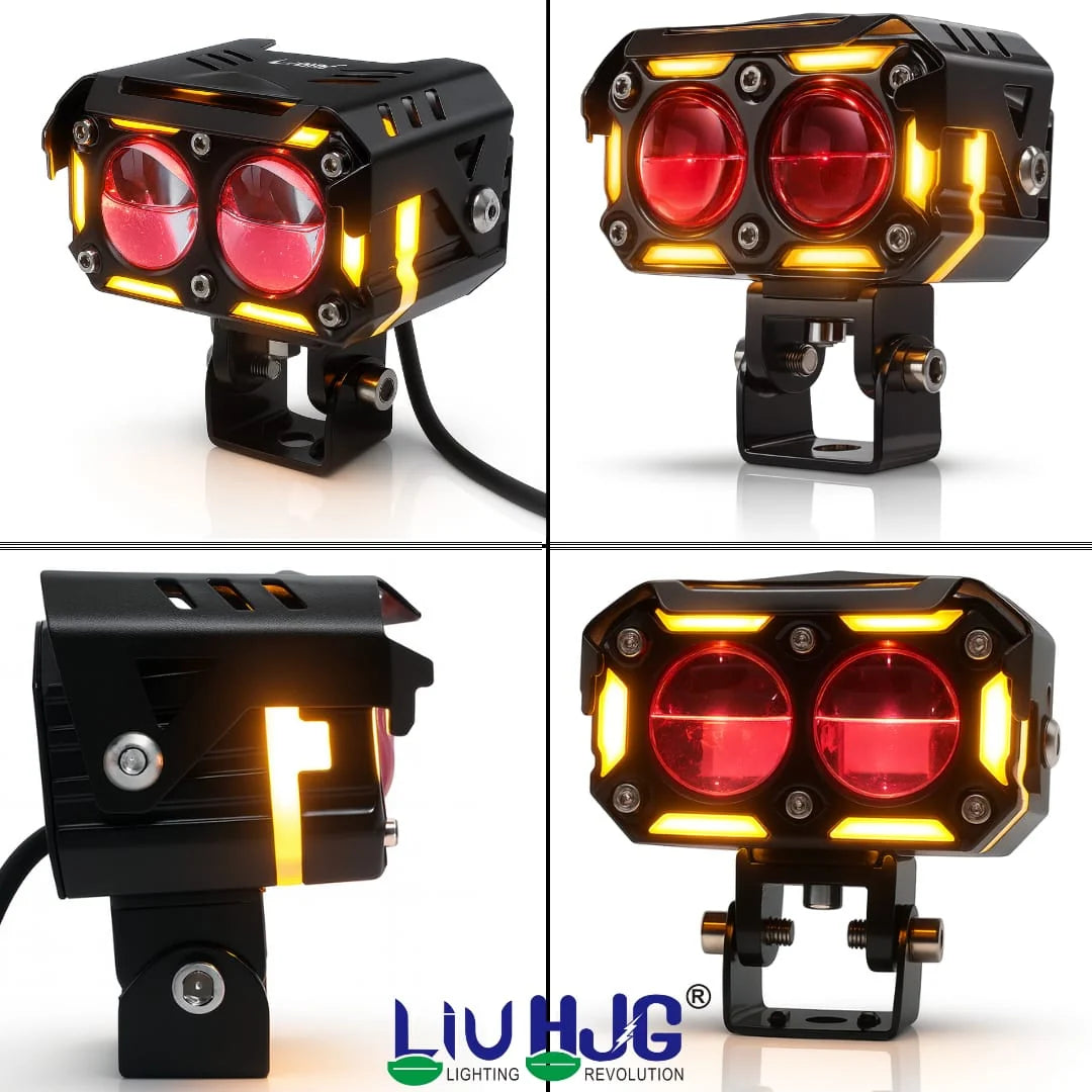 Universal HJG 2 Lens Waymaker Pro 60W Foglight White/Yellow Spot
