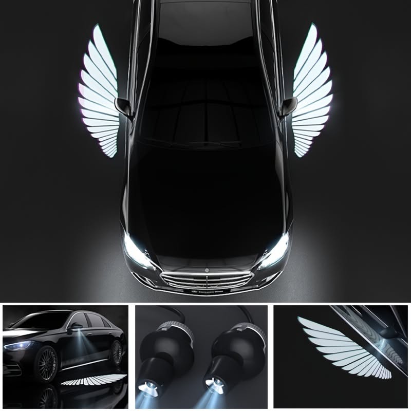 Angel wings welcome light For Car / Bike -2 Pcs