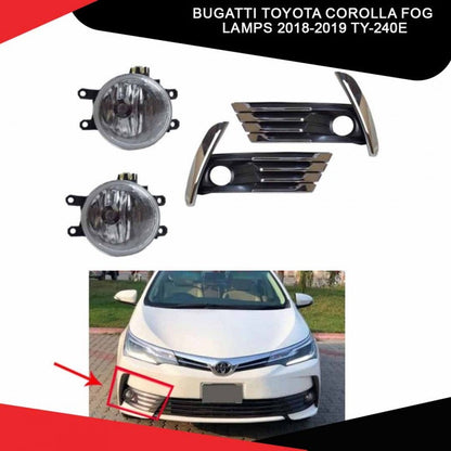 Bugatti/Ponyan Toyota Corolla Fog Lamps 2018-2019 Ty-240e