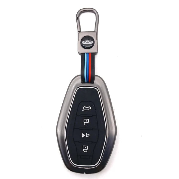 Jetour X70 Plus Metal Key Shell With PVC Key Cover 4 Buttons
