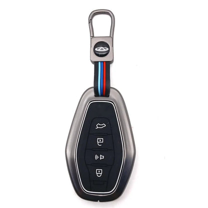 Jetour X70 Plus Metal Key Shell With PVC Key Cover 4 Buttons