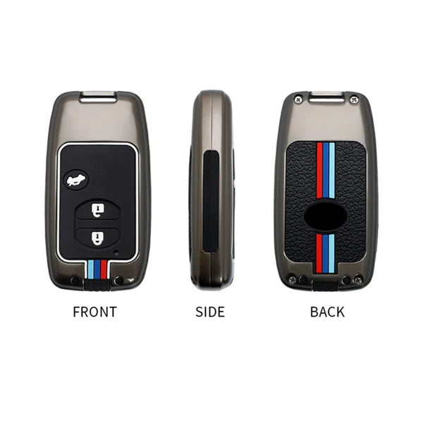 Toyota Prado Metal Key Shell Case Cover With 3 Buttons 2009-2022