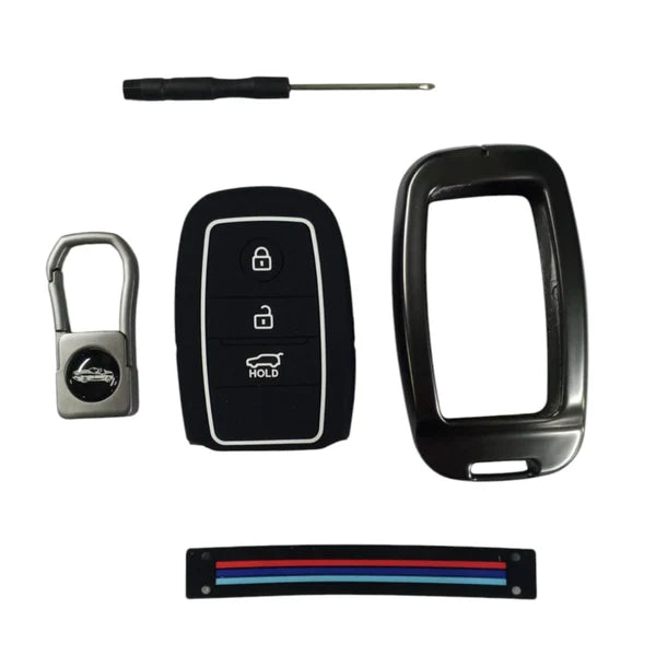 KIA Sportage Metal Key Shell Case Cover 3 Buttons 2019-2024