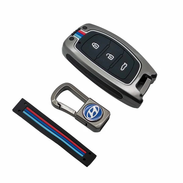 Hyundai Tucson Metal Key Shell Case Cover 2020-2024