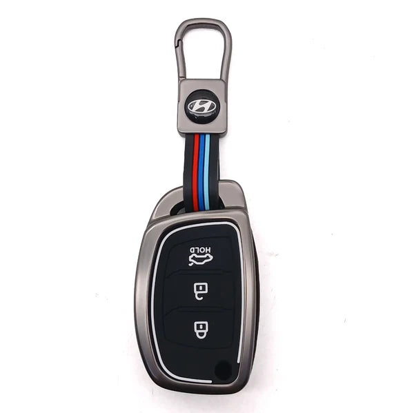 Hyundai Tucson Jack Knife Metal Key Cover 3-Button 2020 - 2024