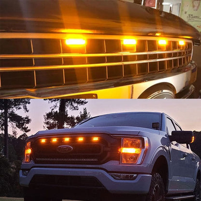 Universal GMC light for front grill-Golden / White